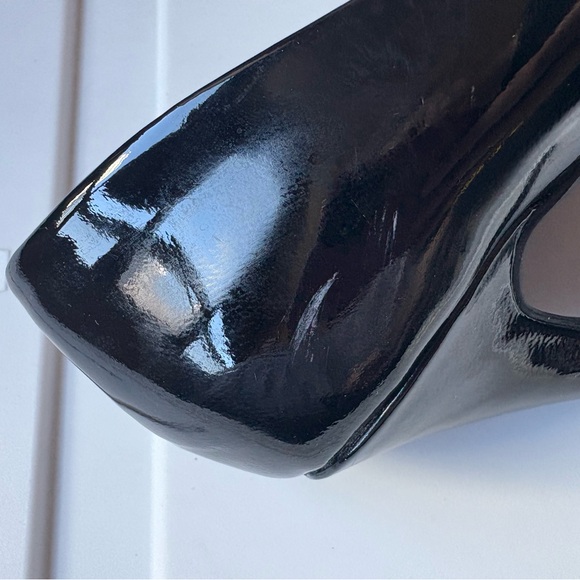 Patent Leather Black Platform Stiletto Heel Pumps - Picture 9 of 11